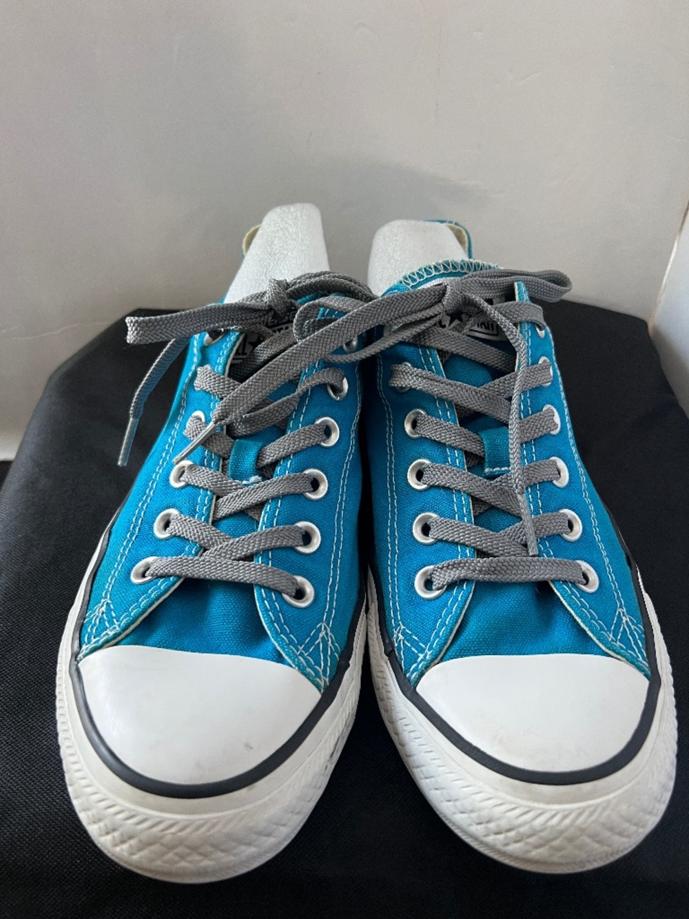 Converse Chuck Taylor Ox Cyan Space Blue Canvas Low Top Sneaker Shoes 149520F